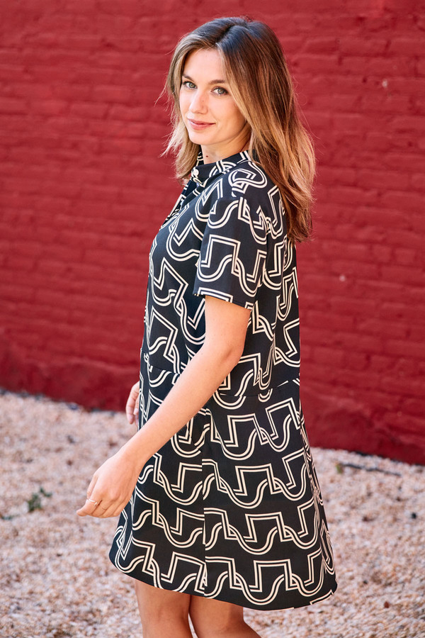 Dusen Dusen Oversize Tee Dress Black Duo Weave Dusen Dusen Oversize Tee Dress Black Duo Weave