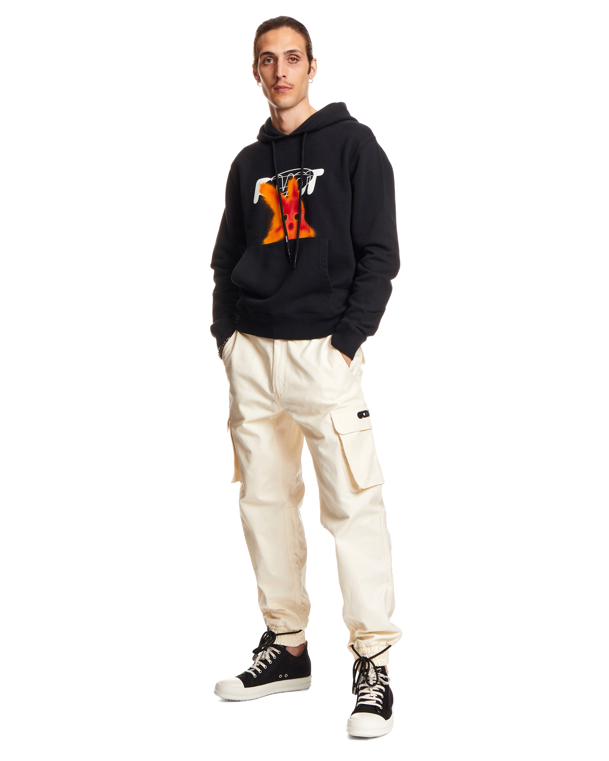 Off-White Pivot Fish Hoodie - Black 