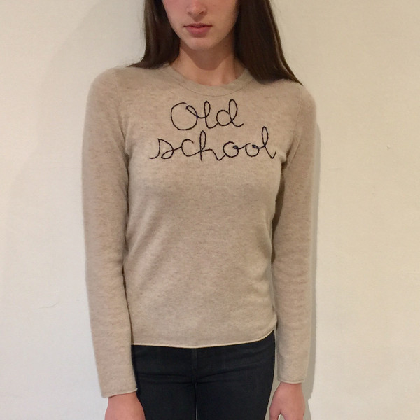 Lingua Franca NYC Cashmere Sweater - Old School Lingua Franca NYC Cashmere Sweater - Old School