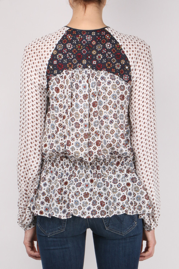 Derek Lam 10 Crosby L/S Peplum Blouse W/ Ties Derek Lam 10 Crosby L/S Peplum Blouse W/ Ties
