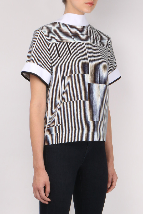Carven Printed Kimono Top Carven Printed Kimono Top