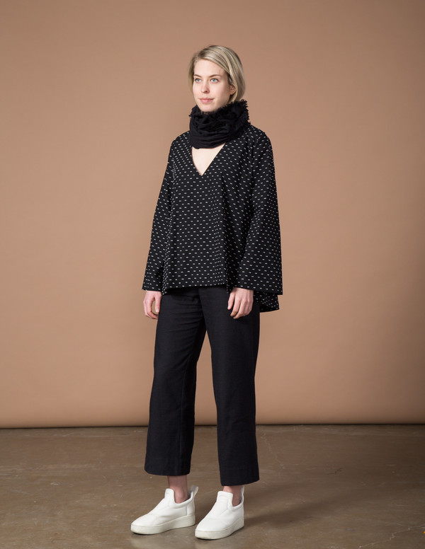 SBJ Austin Pamela Top - Black Swiss Dot SBJ Austin Pamela Top - Black Swiss Dot