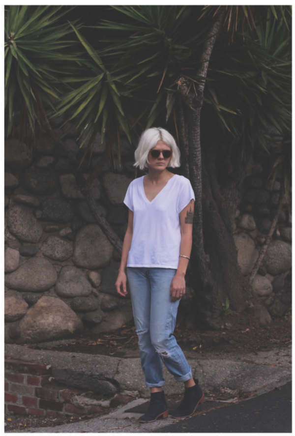 Calder Blake Inez V-neck Tee Calder Blake Inez V-neck Tee