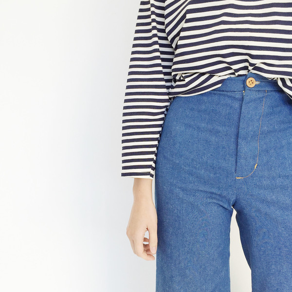 Laurs Kemp Denim Wide Leg Crop Pant Laurs Kemp Denim Wide Leg Crop Pant