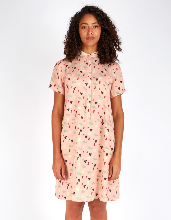 Dusen Dusen Oversize Tee Dress Pink Five Dot Dusen Dusen Oversize Tee Dress Pink Five Dot
