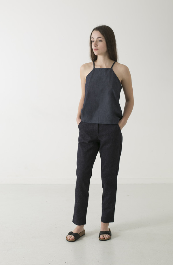 GOOD STUDIOS HEMP LINEN PINAFORE TOP GOOD STUDIOS HEMP LINEN PINAFORE TOP