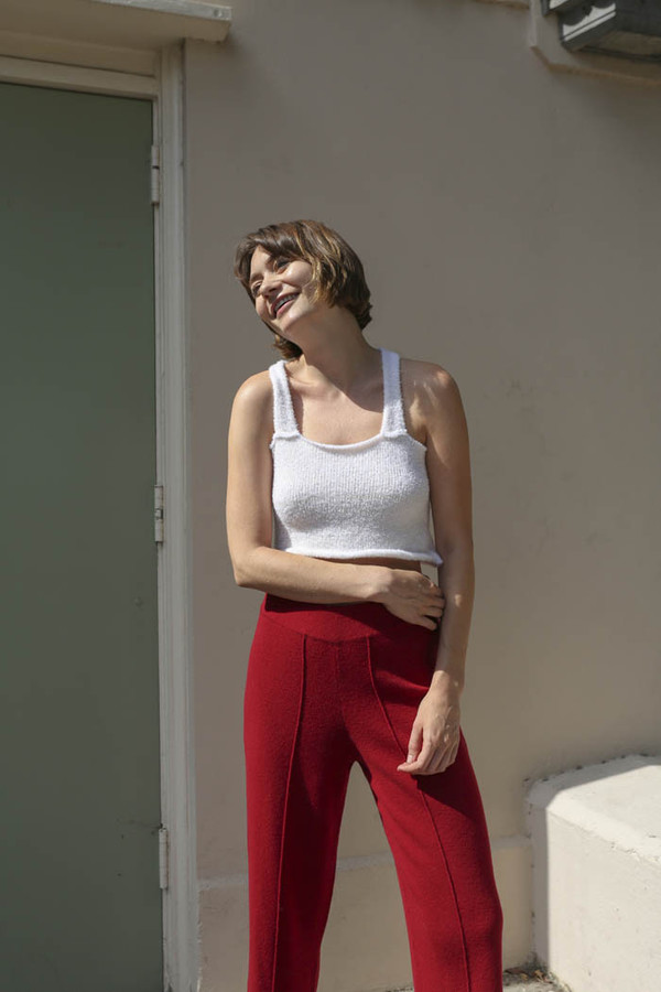 Giu Giu Cloud Camisole Top in Pure White Giu Giu Cloud Camisole Top in Pure White