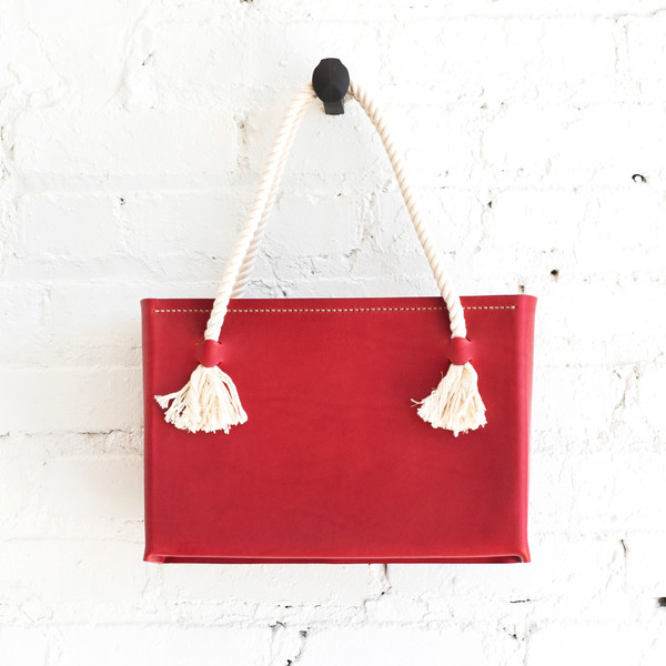 Eatable of Many Orders Pocket Tote Bag Red - SOLD OUT Eatable of Many Orders Pocket Tote Bag Red - SOLD OUT