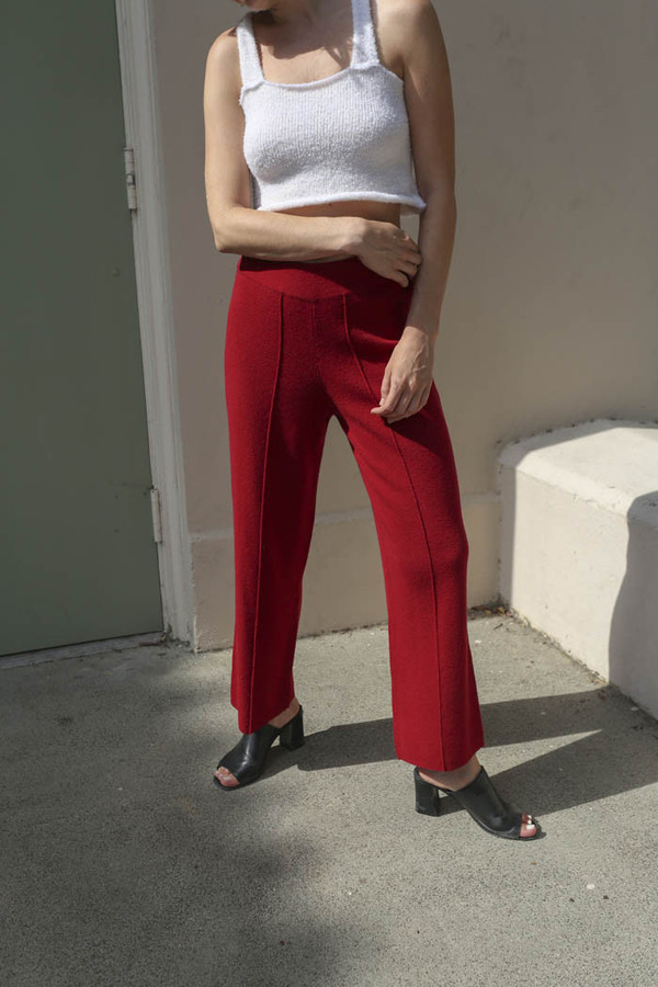 giu giu La Grenade Leisure Pant in Pomegranate giu giu La Grenade Leisure Pant in Pomegranate