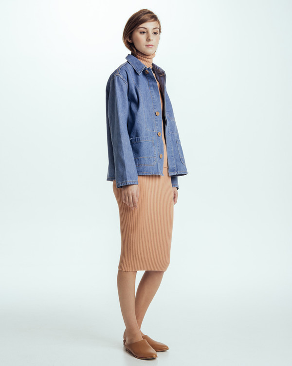 Caron Callahan Krasner Jacket In Denim Caron Callahan Krasner Jacket In Denim