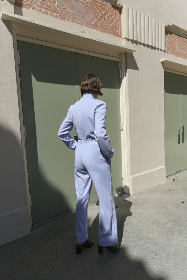 Maryam Nassir Zadeh Paloma Knit Jumpsuit in Periwinkle Maryam Nassir Zadeh Paloma Knit Jumpsuit in Periwinkle