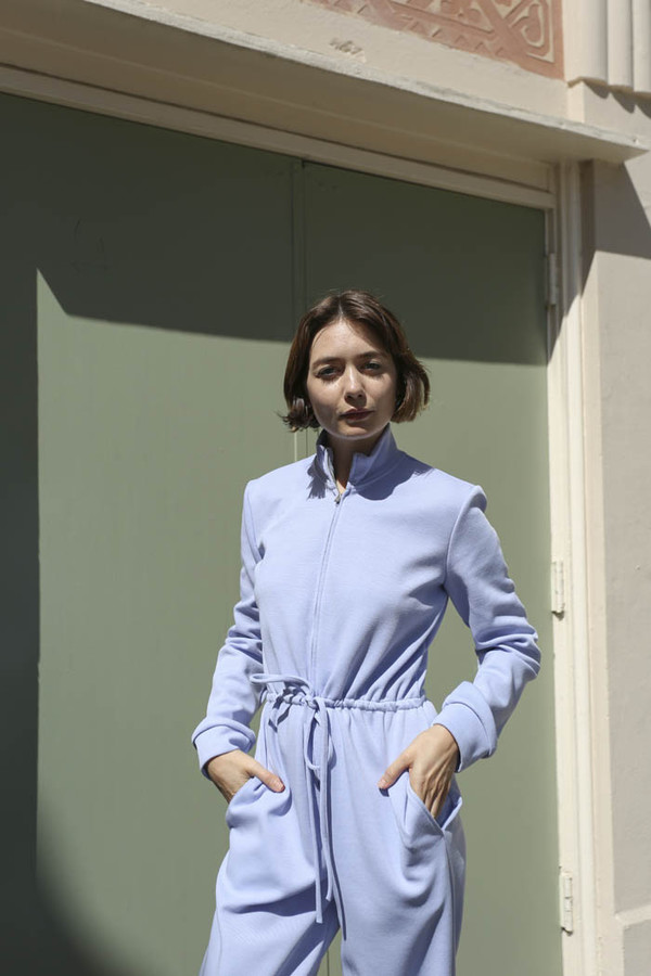 Maryam Nassir Zadeh Paloma Knit Jumpsuit in Periwinkle Maryam Nassir Zadeh Paloma Knit Jumpsuit in Periwinkle