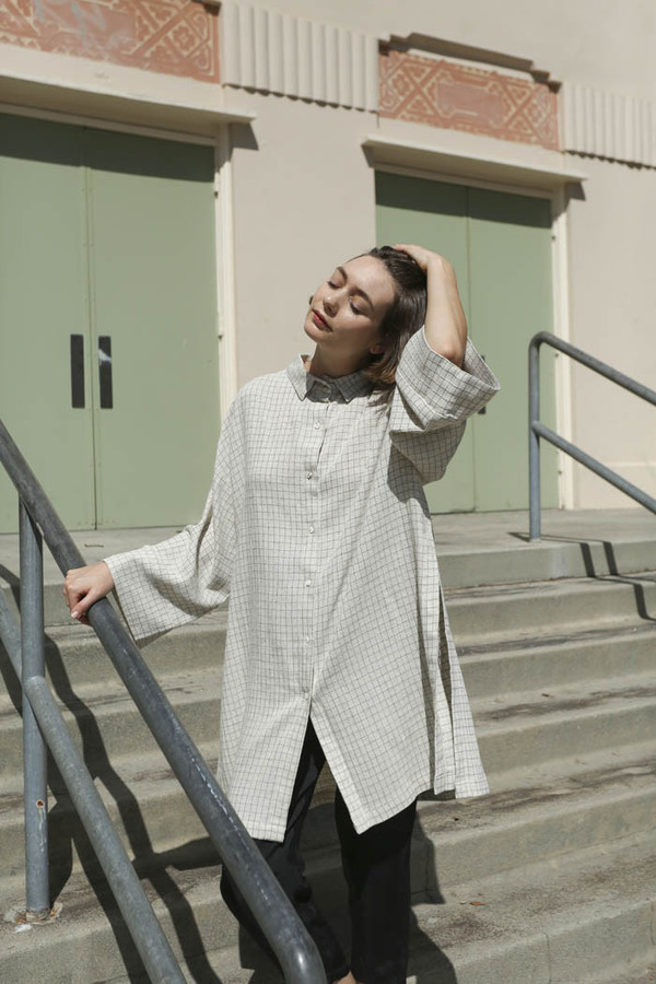 Priory Mikir Shirt in Mini Grid Priory Mikir Shirt in Mini Grid