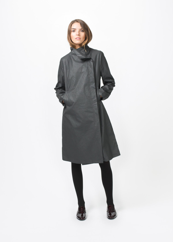 Hudson Redding Offset Zipper Coat Hudson Redding Offset Zipper Coat