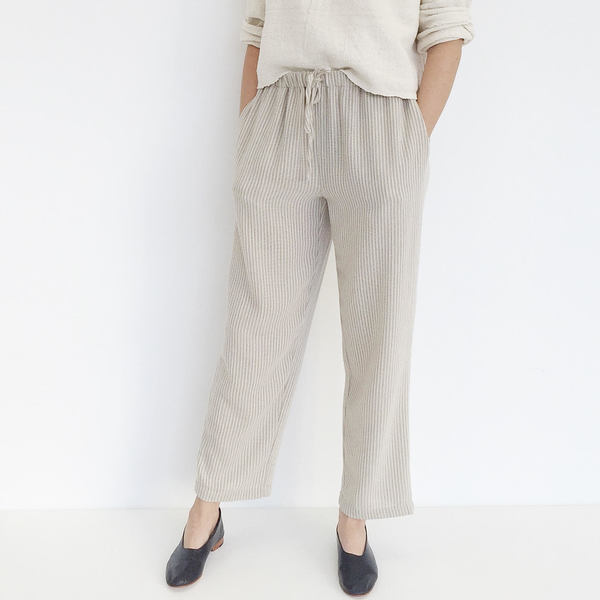 Johan Vintage Beige Stripe Knit Pant Johan Vintage Beige Stripe Knit Pant