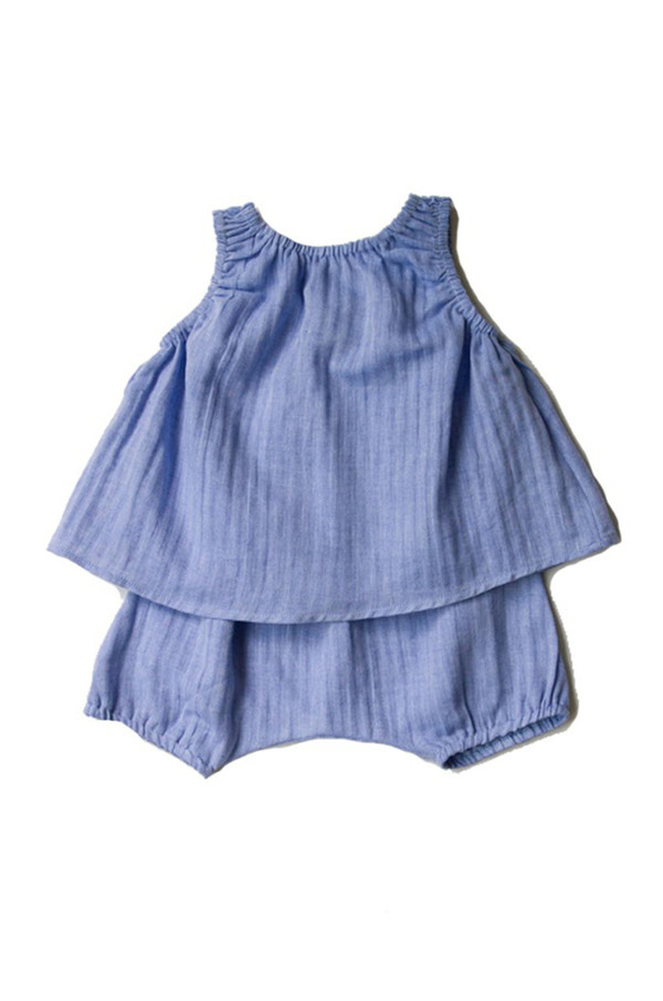 POPPY TOP - CERULEAN POPPY TOP - CERULEAN