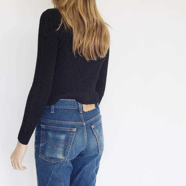 Johan Vintage Black Turtleneck Sweater Johan Vintage Black Turtleneck Sweater