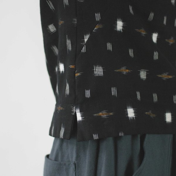 Jennifer Glasgow Makulis Top in Black Ikat Jennifer Glasgow Makulis Top in Black Ikat