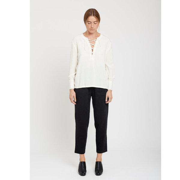 First Rite Lace up Blouse First Rite Lace up Blouse