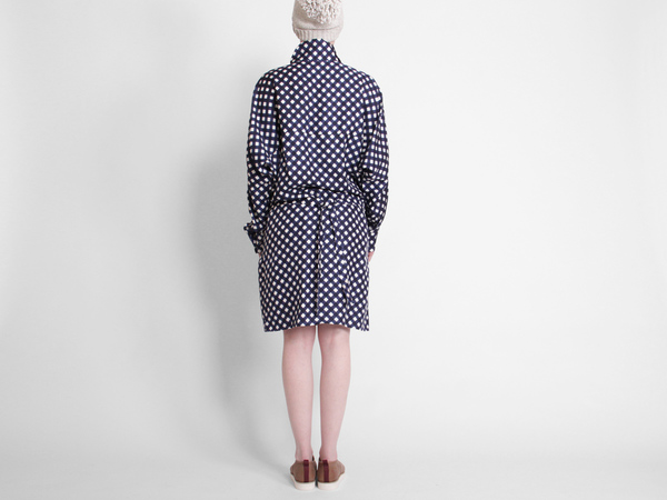 ffiXXed Collar Dress - Blue/White Check ffiXXed Collar Dress - Blue/White Check