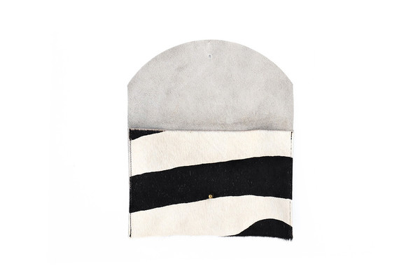 Primecut ENVELOPE CLUTCH - TAN STRIPED Primecut ENVELOPE CLUTCH - TAN STRIPED