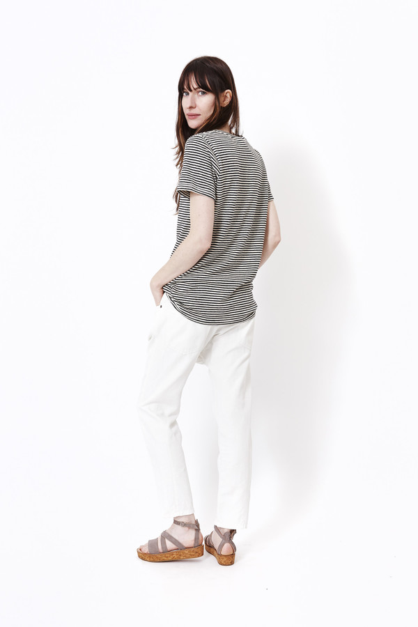 Jungmaven Black & White Stripe Tee Jungmaven Black & White Stripe Tee
