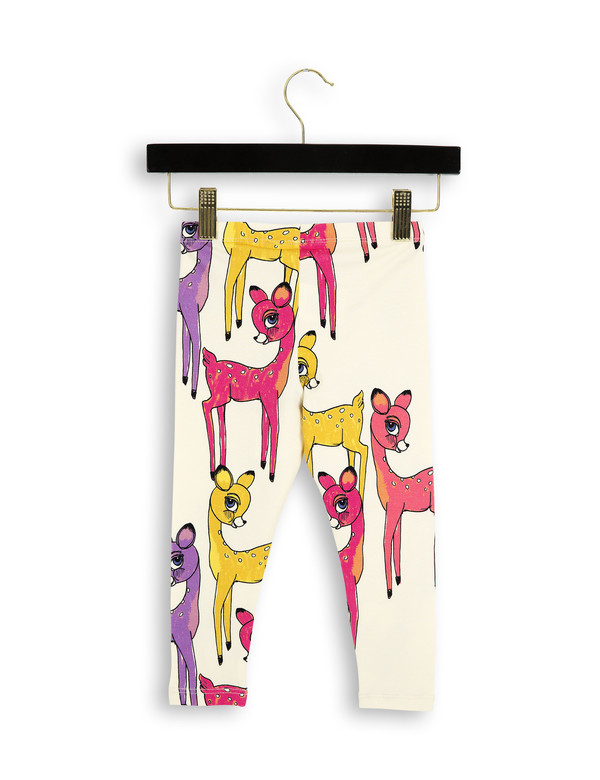 Kid's Mini Rodini ROE DEER LEGGINGS - PINK Kid's Mini Rodini ROE DEER LEGGINGS - PINK
