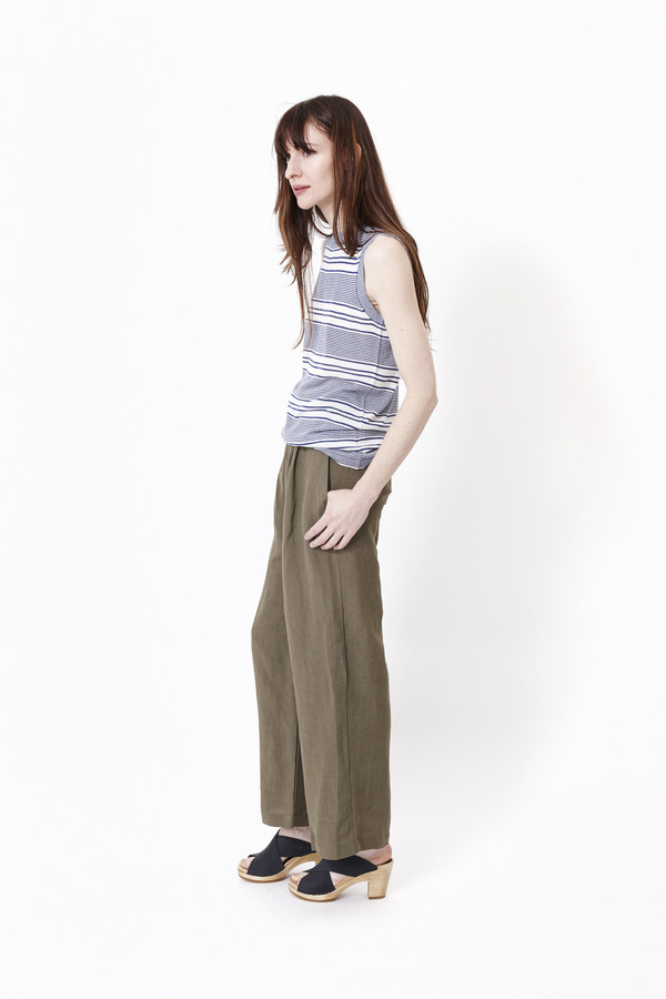 JENNI KAYNE Cashmere Jersey Striped Shell JENNI KAYNE Cashmere Jersey Striped Shell