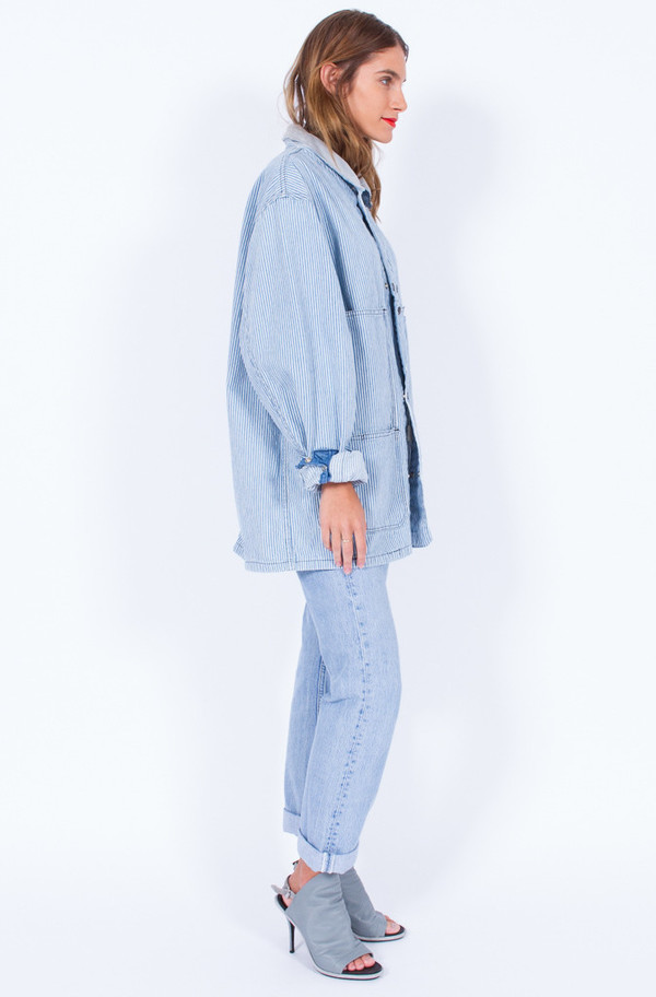 STRIPE DENIM JACKET (ONE SIZE) STRIPE DENIM JACKET (ONE SIZE)
