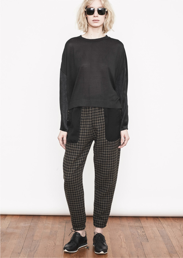 Berenik PANTS HOUNDSTOOTH TWEED PANT Berenik PANTS HOUNDSTOOTH TWEED PANT