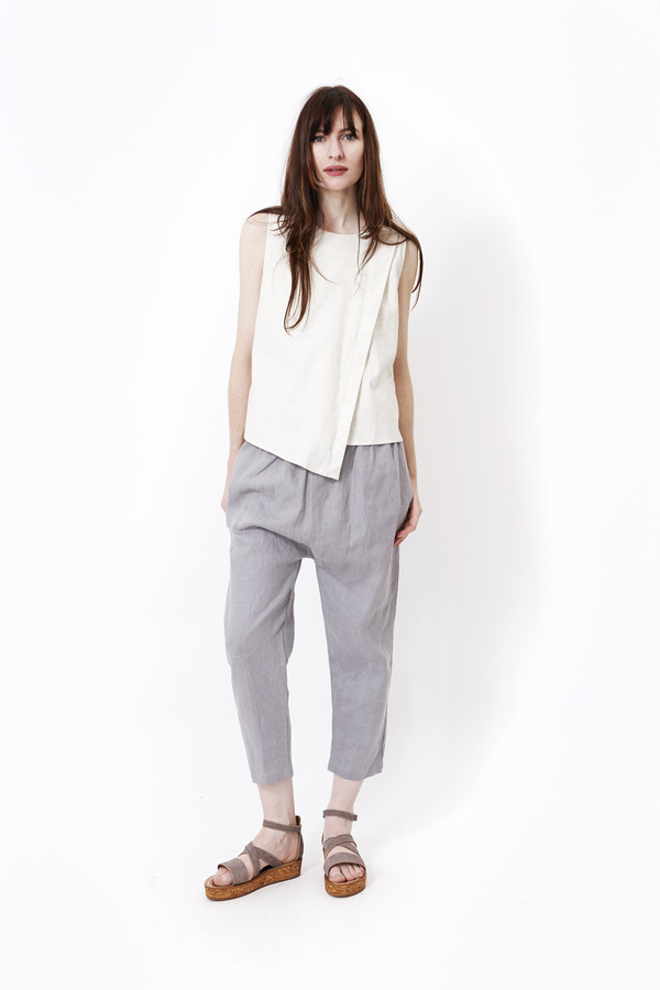 Priory Judd Pant in Blue Grey Heavy Linen Priory Judd Pant in Blue Grey Heavy Linen