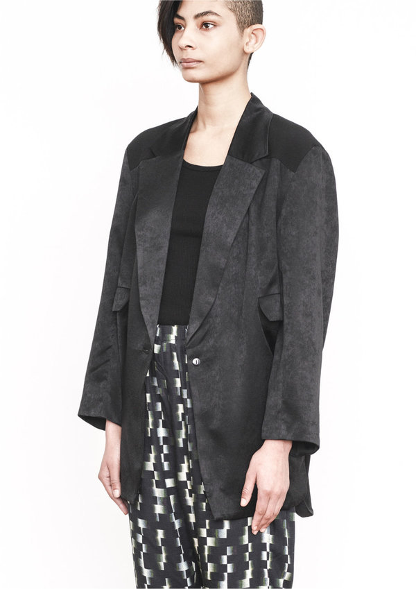 Berenik Jacket BLAZER BLACK SHINY Berenik Jacket BLAZER BLACK SHINY
