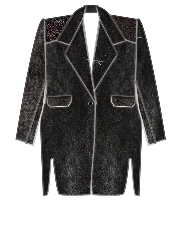 Berenik Jacket BLAZER BLACK SHINY Berenik Jacket BLAZER BLACK SHINY
