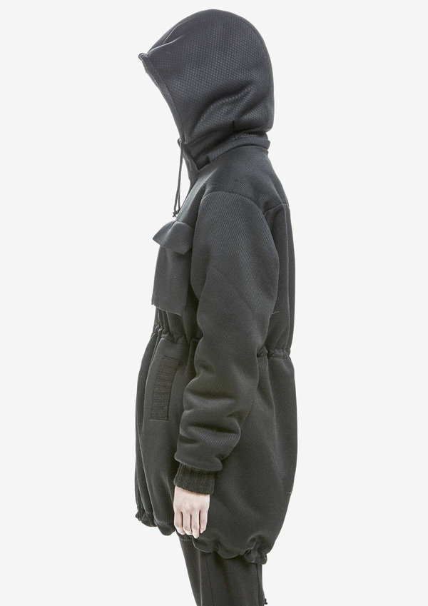 Berenik Jacket Hood Bias Triacetate - Black Bias Berenik Jacket Hood Bias Triacetate - Black Bias