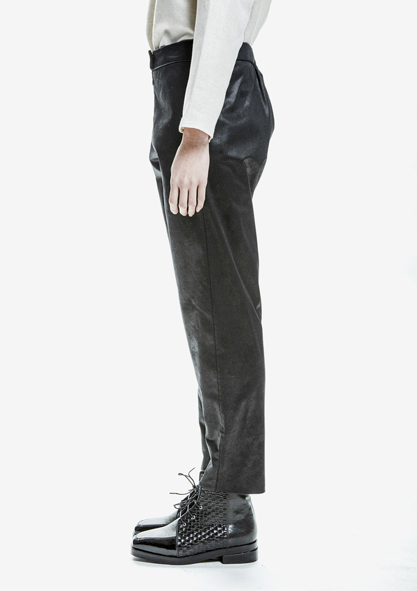 Berenik Trousers Shiny Cotton - Black Berenik Trousers Shiny Cotton - Black