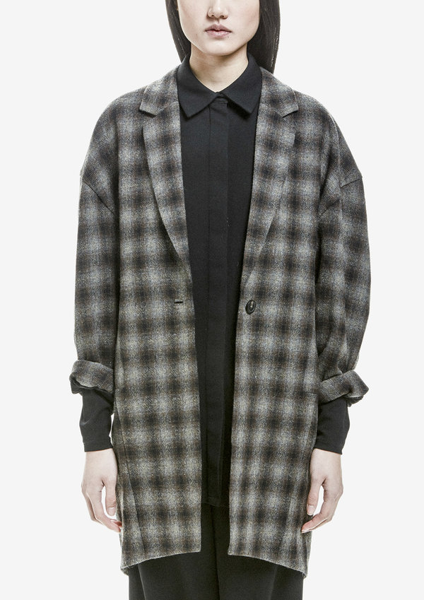 Berenik Jacket Reverse Wool Tweed- Black/Brown/Gray Berenik Jacket Reverse Wool Tweed- Black/Brown/Gray