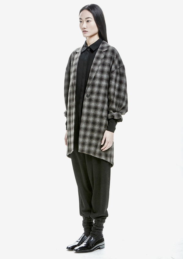 Berenik Jacket Reverse Wool Tweed- Black/Brown/Gray Berenik Jacket Reverse Wool Tweed- Black/Brown/Gray