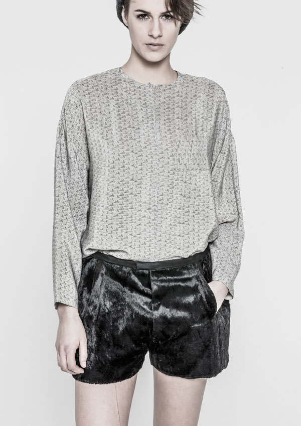 Berenik Shorts Faux Goat Fur Cotton Berenik Shorts Faux Goat Fur Cotton