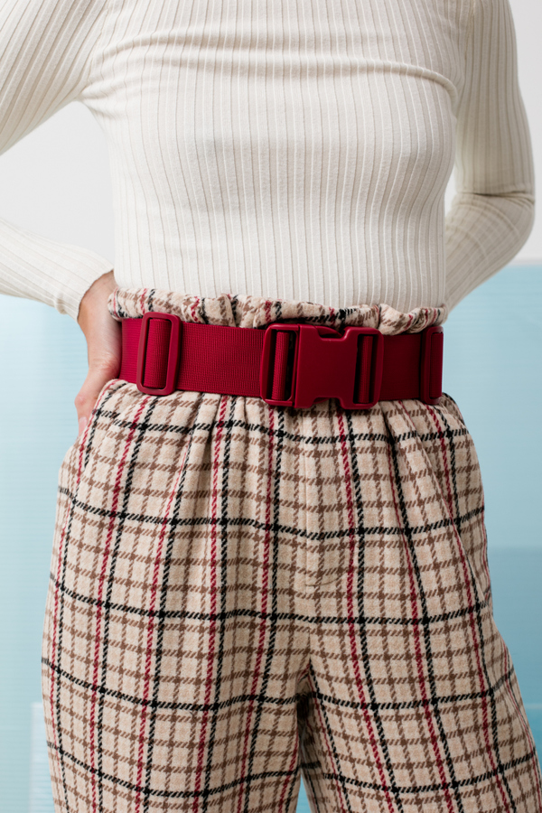 Ganni - Duncan Check trouser - Vanilla Ice Ganni - Duncan Check trouser - Vanilla Ice