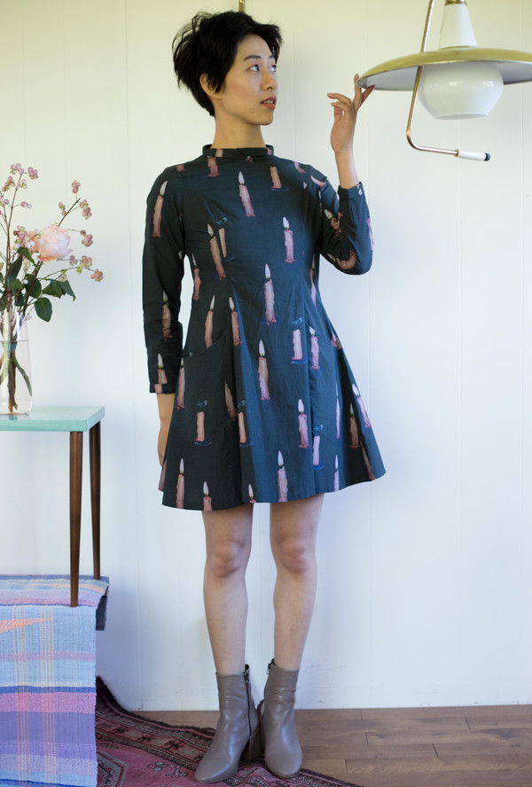 Samantha Pleet Passion Dress Candle Print Samantha Pleet Passion Dress Candle Print