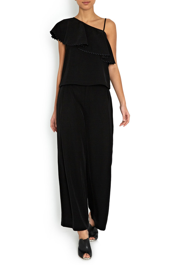 Rodebjer One-Shoulder Wep Top Black Rodebjer One-Shoulder Wep Top Black