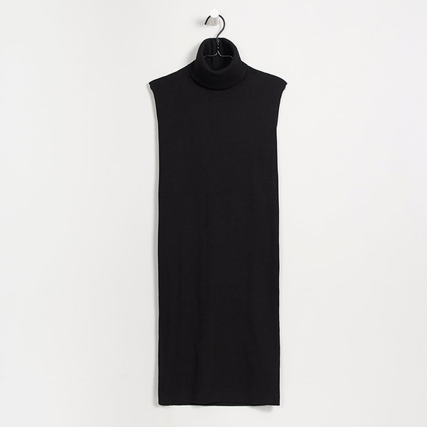 Kowtow Building Block rib roll neck dress - black Kowtow Building Block rib roll neck dress - black