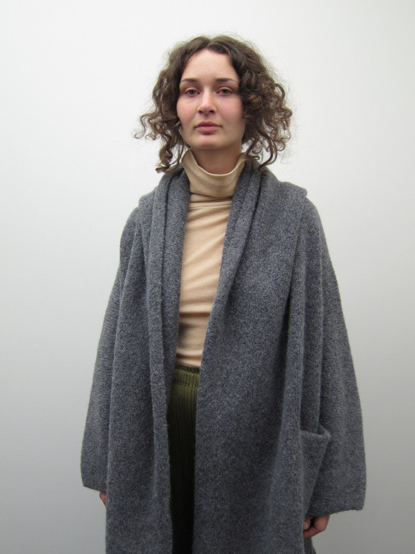 Lauren Manoogian Capote Coat, Charcoal Lauren Manoogian Capote Coat, Charcoal