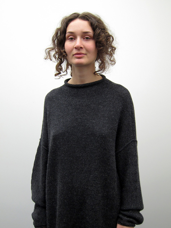 Lauren Manoogian Oversized Rollneck, Dark Charcoal Lauren Manoogian Oversized Rollneck, Dark Charcoal