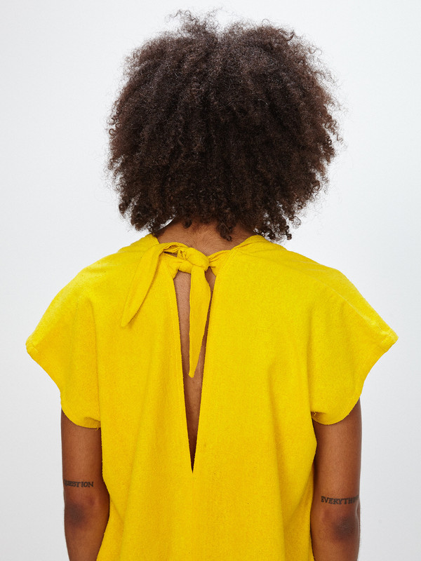 Miranda Bennett HIGH PLAINS DRESS / MARIGOLD SILK NOIL - TRS EXCLUSIVE Miranda Bennett HIGH PLAINS DRESS / MARIGOLD SILK NOIL - TRS EXCLUSIVE