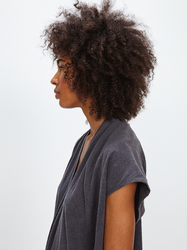 Miranda Bennett OVERSIZE EVERYDAY DRESS / COAL SILK NOIL Miranda Bennett OVERSIZE EVERYDAY DRESS / COAL SILK NOIL