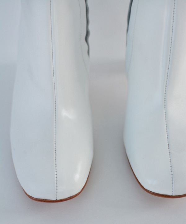 Maryam Nassir Zadeh White Calf / White Shine Agnes Boot Maryam Nassir Zadeh White Calf / White Shine Agnes Boot