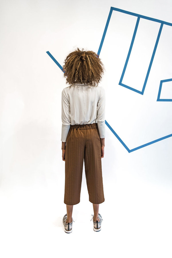 Wolcott : Takemoto Nadine Pant - Silty Brown Wolcott : Takemoto Nadine Pant - Silty Brown