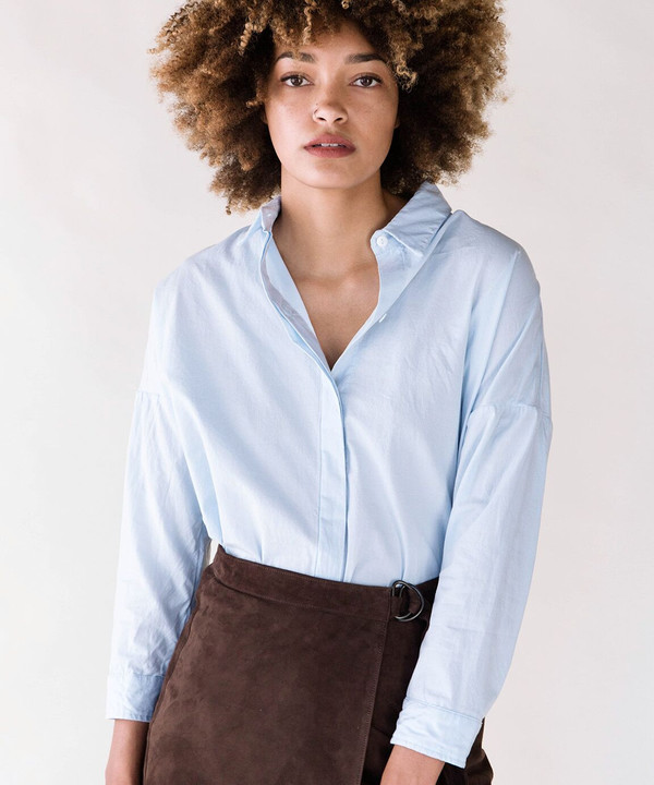 Esby Blue Stella Button Down Esby Blue Stella Button Down