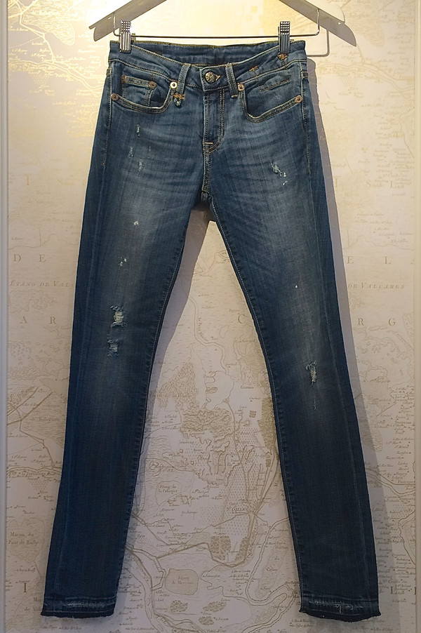 R13 'Alison' Crop in Strummer Blue R13 'Alison' Crop in Strummer Blue
